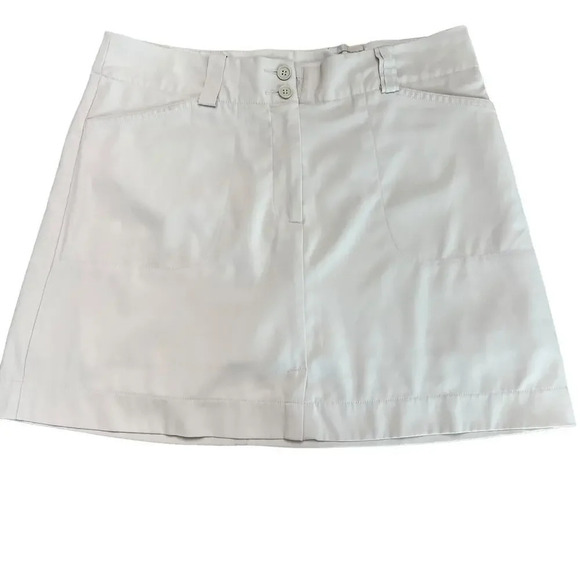 Nike Golf FITDRY Women's‎ 10 Tech Beige Button Golf Skort - Picture 3 of 7